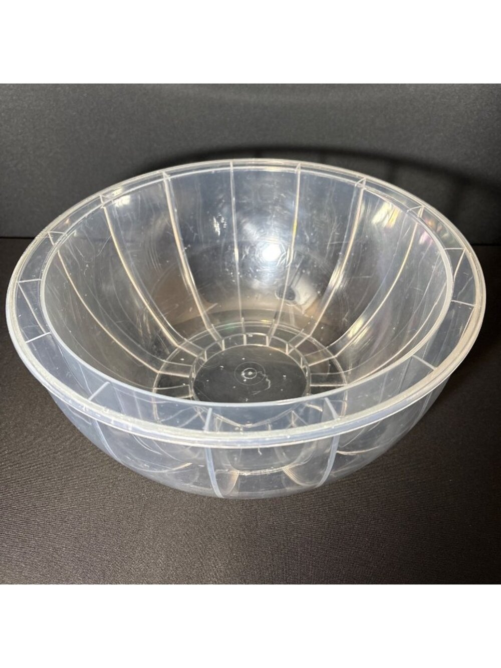 Fill-A-Bowl Y2K Lori Greiner QVC Acrylic Clear DIY Craft Bowl Decor Snack 12" - Picture 4 of 6